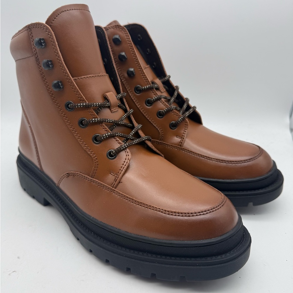 BRAND NEW NORDSTROM “BP” Moc Toe Light Brown Boots Size 10.5 M